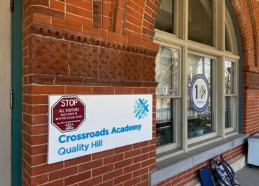 Quality Hill Signage on School Building